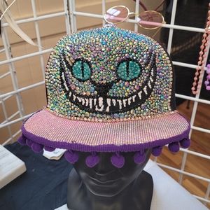 NWT Cheshire Cat Rhinestone Hat